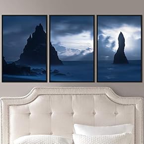 signwin 3 Piece Framed Canvas Wall Art Foggy...