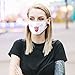 Accmor Fashion Anime Mouth Mask, 10 Pack Cute Unisex Anti-Dust Face Mouth Kawaii Muffle Mask for Kids Teens Men Women, Windproof Motorcycle Face Emoticon Masks for Ski Cycling Camping(Black+ White)
