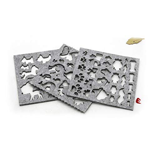image for Eyessssty 7pcs Needle Felting Applique Mold,Wool Felt Mold DIY Craft T