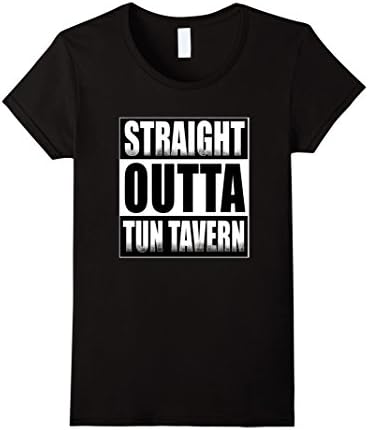 Womens Straight Outta Tun Tavern Large Black