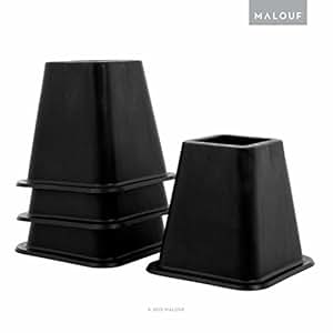 Amazon.com: STRUCTURES 6 Inch Heavy-Duty Bed Risers - Set ...