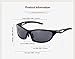 DUCO Polarized Sunglasses for Cycling Running Golf Fishing and all Outdoor sports 100% TR 90 Flexible Unbreakable Frame 6211 Black Frame Grey Lens