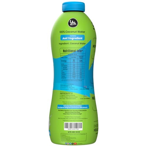 Yu - 100% Natural Coconut Water - Zero Preservatives - No Added Sugar - 1 litre 4