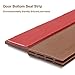 fowong Under Door Sweep, 1.6 inch Width x 39 inch Length Weather Stripping Door Bottom Seal Strip Energy Saving Door Draft Stopper (Brown)