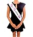 Naughty Bachelorette White Sash - Bachelorette Party Favors, Supplies, Ideas, and Decorations
