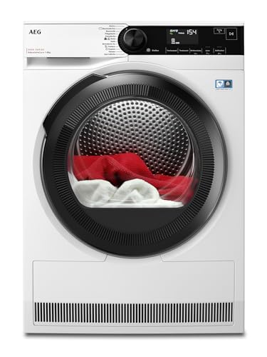 AEG Wärmepumpentrockner 8 kg, Testsieger der Stiftung Warentest, Serie 8000 AbsoluteCare - Wolle- und Seidetrocknung, C, Energiesparend, Trommelbeleuc