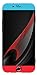 iPhone 6/6s case, GKK Double Dip [Hybrid Hard PC] Full Coverage Case for iPhone 6 6S (4.7 Inch) with Tempered Glass Protector (Blue-Black-Red)