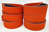 Norton Blaze 2x72 6 Pack of 36, 80, 120 grit Premium Ceramic Sanding Sharpening Belts