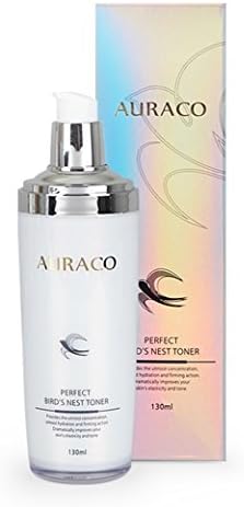 AURACO Perfect Bird's Nest Facial Toner, Best Skin Face Toner in Korea Cosmetics - Free of 9 Additives, Anti-aging, Whitening, Natural Moisturizer - 130g