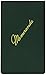 Green Military Memorandum Book / Military Memo Book, 3-3/8
