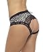 Sofishie Sexy Midnight Open Back Bow-Tie Panty/Panties/Underwear - Leopard Black - XL