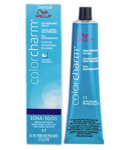 Color Charm Demi Permanent Haircolor 10NA (10/01) Lightest Ash Blonde by Wella