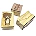 Hapinest Woodland Animal Wooden Stamp and Sticker Set Arts and Crafts for Kids Boys and Girls Ages 4 5 6 7 8 9 10 Years Old