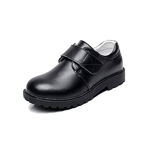 Sythyee Boy's Oxford Leather Black School Uniform Outdoor Dress Mary Jane Shoes Size 32(Toddler/Little Kid/Big Kid)