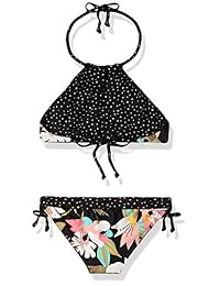 Billabong Big Girls 'Night Bloom Hi Neck - Bañador de dos piezas