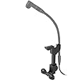 Instrument Microphone Clip Clamp for Violin, Viola, Banjo and Mandolin,Black,1 Pack
