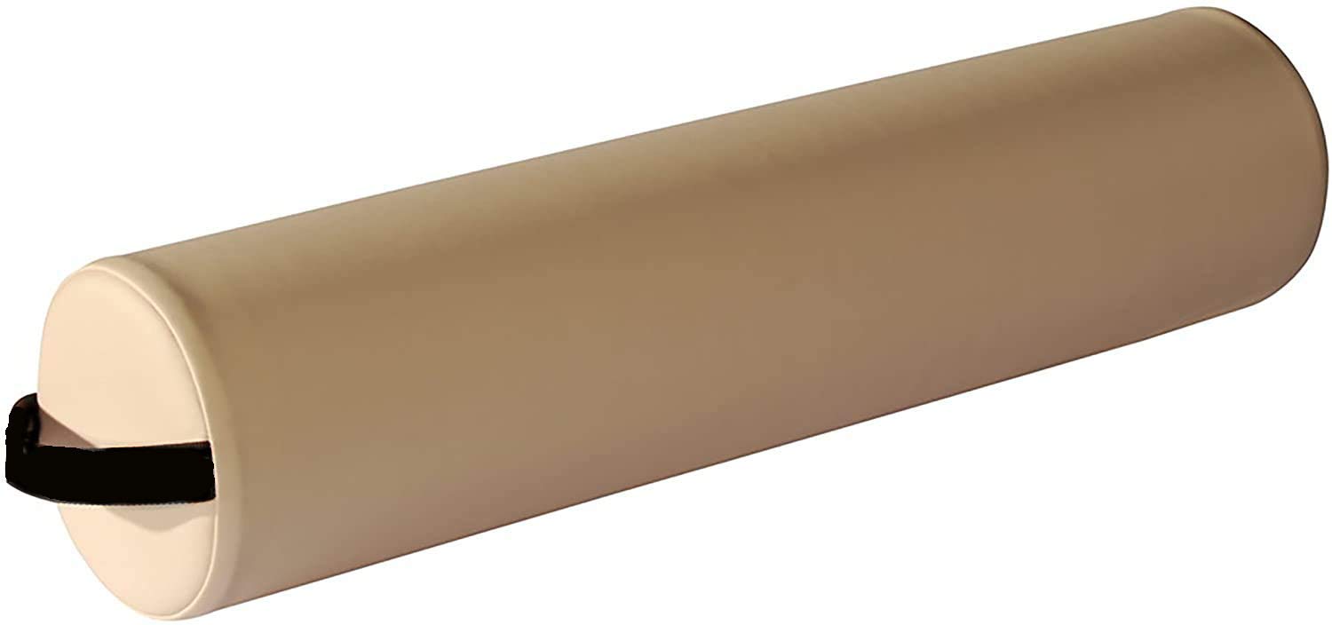 Therapist’s Choice Full Round Massage Bolster Pillow Cushion 6” R x 26” L (Creme (beige)) : Beauty