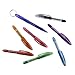 Pentel RSVP Mini Ballpoint Pen, (1.0mm) Medium Line, Assorted Ink (A/B/C/D/F/P/S/V) w/Key Ring, 8-Pk (BK91MNBP8M)
