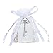 Awtlife 50 Pcs Rustic Vintage Key Bottle Opener with Card Tag and Sheer Bag for Wedding Party Favors