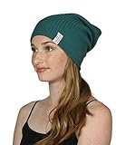 TOP HEADWEAR Soft Ribbed Beanie Slouch Slouchy Knit Hat - Teal