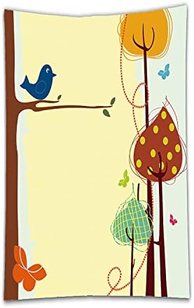 huajiang Personalized tablecloths 41796313VectorIllustration of retro nature design greeting card with copy space for your text 30W x 40H Inches