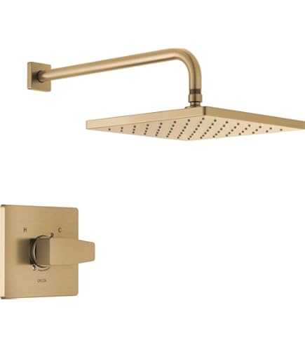 Amazon.com: Delta Faucet Modern Raincan Square Single-Function Tub