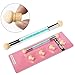 PrettyDiva Nail Art Brush - Dual Tipped Ombre Nail Art Sponge Brush for DIY Gradient Blooming UV Gel Nails -Blue