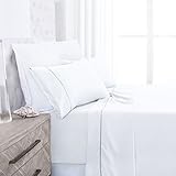 Beckham Hotel Collection Luxury Soft Brushed 1700 Series Microfiber Sheet Set - Hypoallergenic - Queen - White