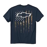 Buck Wear Men's GMC Chevy Camo Accent Flag T-Shirt, Blue Dusk, XX-Large