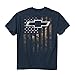 Buck Wear Men's GMC Chevy Camo Accent Flag T-Shirt, Blue Dusk, XX-Large