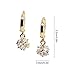 CAETLE ® Golden Crystal Ball Hook Earrings