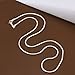 Zhiwen 5pcs 925 Sterling Silver 2MM Rope Chain Lobster Claw Clasp Necklace Jewelry for Men and Women(16-24 Inch)