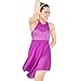 MiDee Lyrical Dance Costume Dress Illusion Sweetheart Sequins Trianglar Cut Skirt