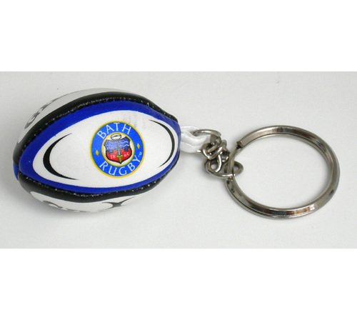 GILBERT bath rugby ball key ring