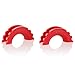 LIBERRWAY Shackle Isolator Compatible with Jeep D Ring Shackle Isolator Shackle Cover for 3/4 Inch Shackle 2 Pack Red