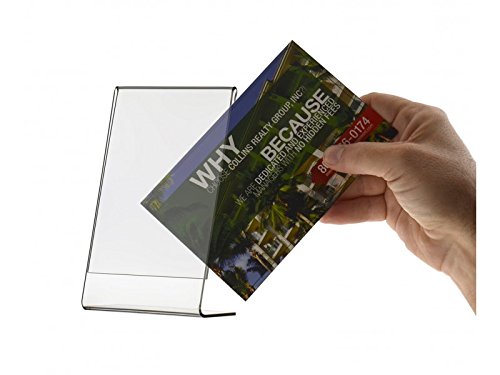 Marketing Holders Slanted Counter Frame Great for Trade Shows Expos Table Ad Literature Flyer Frame 4" w x 6" h Qty 1