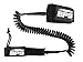 BPS 'Storm' Premium Coiled SUP Leash - 10' SUP Paddle Strap with Triple Rail Saver and Double Anti-Rust Swivels - Ankle Strap with Phone Bag (Black)