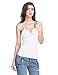 Shymay Women's V Neck Camisole with Build In Bra Padded Spaghetti Strap Tank Top
