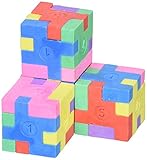 Puzzle Cube Erasers - 12 per unit