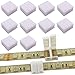 TronicsPros 10pcs 4 Pin Solderless Waterproof LED Strip to Strip Connector RGB Flex LED Ribbon LED Rope LED Tape Light Gapless Adapter for 10mm Wide Waterproof SMD 5050 RGB Flexible LED Strip Light primary