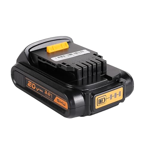 GHU DCB202 Batería Compacta de Reemplazo de 20V 3.0Ah para Herramientas Dewalt 20V MAX Compatible con Dewalt DCB200 DCB204 DCB206 DCB201 DCB203 DCB206 DCB207 20V Herramientas Inalámbricas