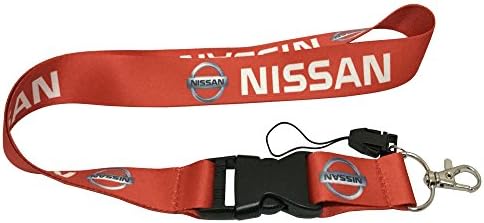 1pcs Red Color USA Ship New Quick Release Neck Strap Lanyard Keychain Keyring Car Keys House Keys ID Badges Card for Nissan Design