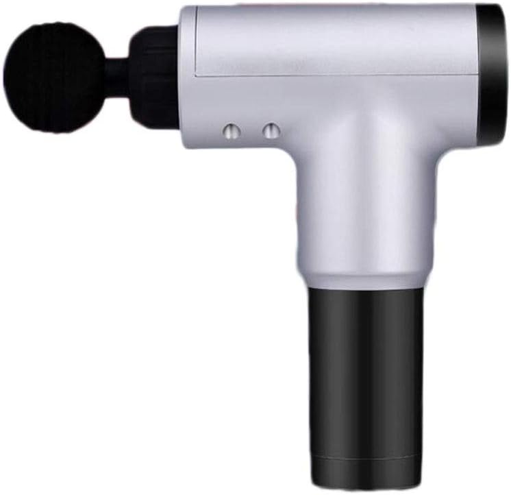 YPP HOME Electric Fascia Gun Full Body Massage Gun Muscle Meridian Deep Relief Soreness Relaxer Shock Gun (Color : Silver)