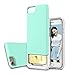 iPhone 8 / iPhone 7 Case, Style4U Slim Shock-Resistant Hybrid Armor Case with Credit / ID Card Compartment for Apple iPhone 8 and iPhone 7 with 1 Stylus [Mint Green]
