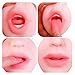 ZEMALIA Cyberskin Male Masturbators Pocket Pussy 3D Textured Vagina and Mouth Double Ends for Oral Blow Job Masurbation, Sex Toys for Men with 35ml Water Based Lubricantthumb 1