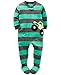 Carters Baby Boys 1 Pc Fleece Footed Pajamas (18 Months, Turquoise Truck)