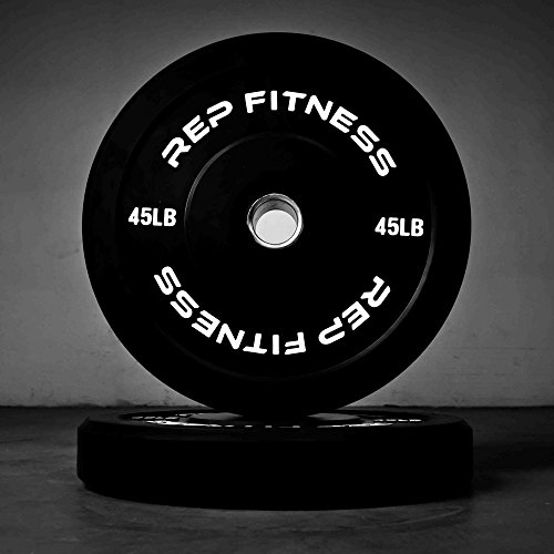 Rep Bumper Plates for Strength and Conditioning Workouts and Weightlifting 45 lb Pair