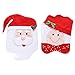 Santa Claus Hat Christmas Chair Back Covers Decorations, 2 Pcs Mr & Mrs. Santa Claus Chair Red Hat Dining Chair Slipcovers Set for Christmas Holiday Festival Party Home Kitchen Dining Room Décor