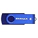 SIMMAX 5Pcs 8GB USB Flash Drive USB 2.0 Flash Drive Memory Stick Fold Storage Thumb Stick Pen Swivel Design (Five Mixed Colors: Black Blue Green Gold Rose)(Mix Color2)