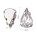 Pandahall 50pcs Clear Teardrop Shape Sew on / Glue on Acrylic Rhinestone Montee Beads with Brass Findings, Platinum, 10x6x5mm